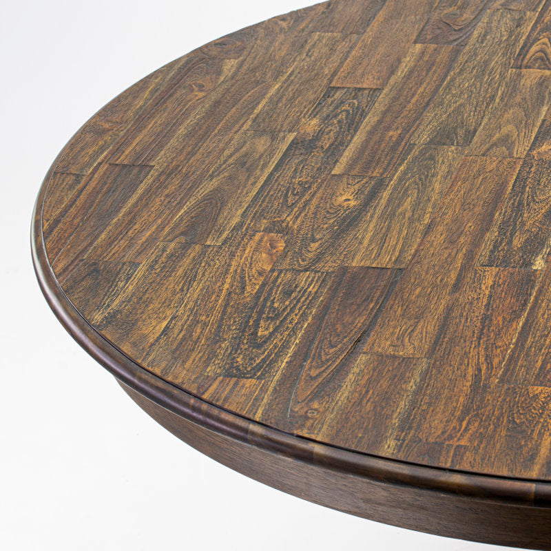 Stylish solid wood dining room set with upholstered seating