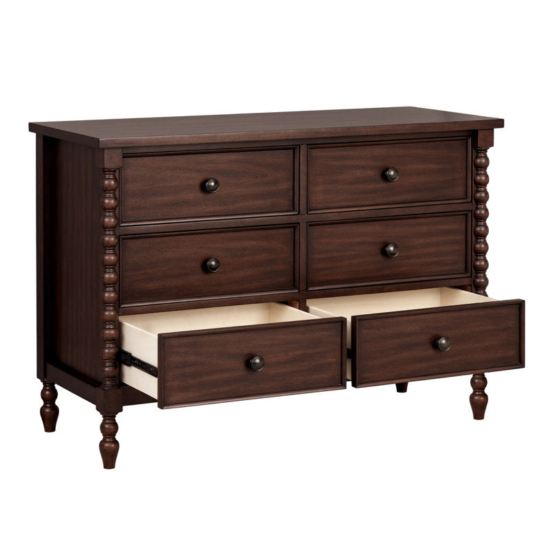Classic wooden dresser with storage drawers