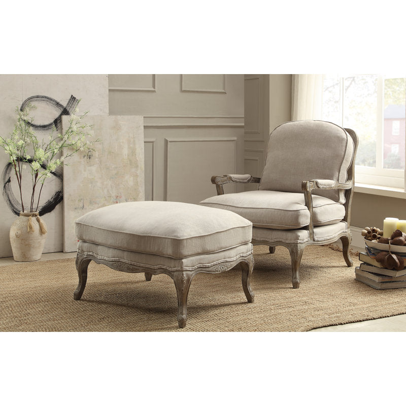 Elegant Wooden Ottoman Bench