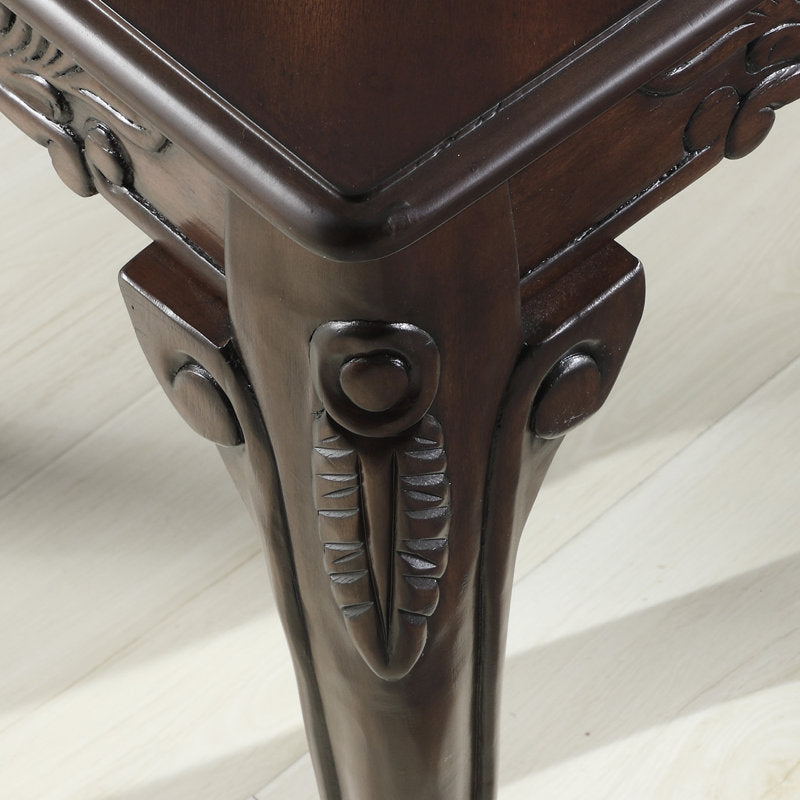 Traditional wooden bedside table handcrafted design