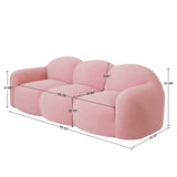 Modern bouclé fabric sofa for home décor