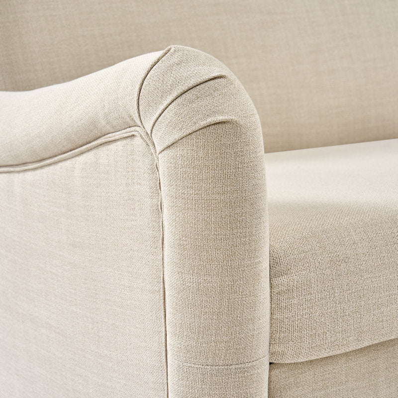 Premium teak wood fabric sofa for modern homes