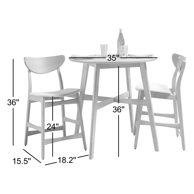 Compact teak wood dining table set for modern homes