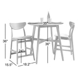 Compact teak wood dining table set for modern homes