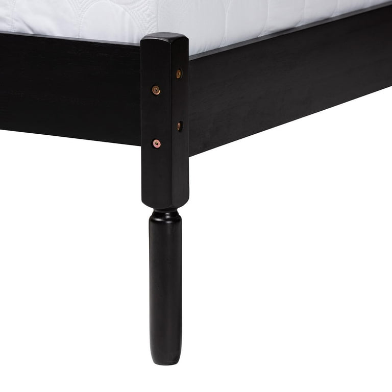 boho style bed frame with cane headboard