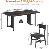 Elegant six seater dining table and chair set