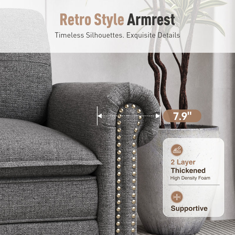 Large grey sectional sofa with premium upholstery