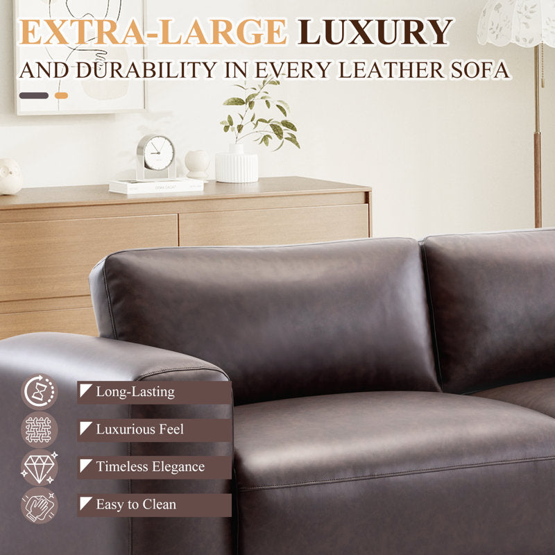 Stylish brown sofa for office and living room