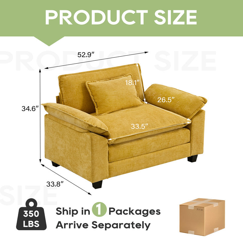 Premium single seater accent chair with teak wood frame