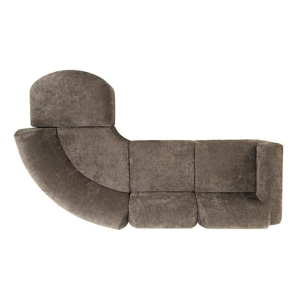 Contemporary curved sofa for modern homes