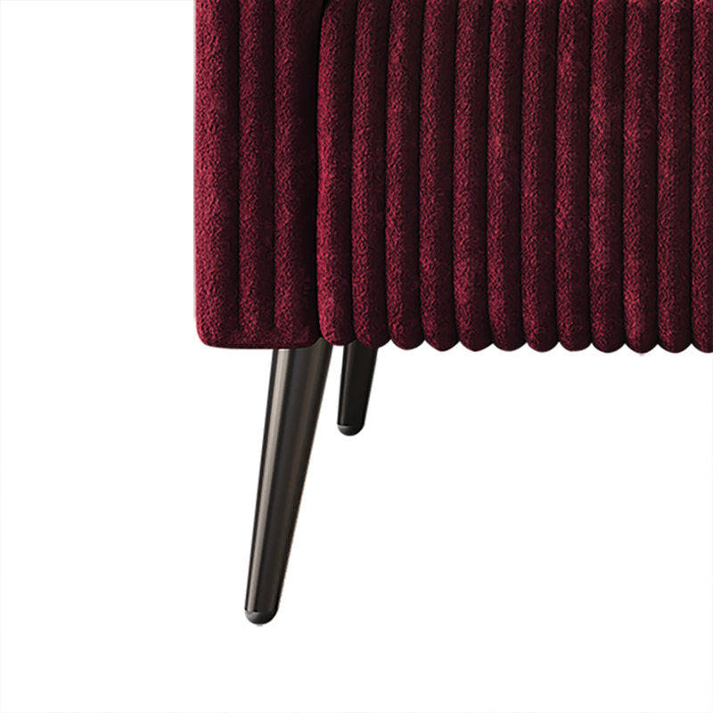 contemporary ribbed sofa design