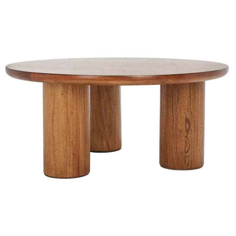 Designer round coffee table for minimalist living room