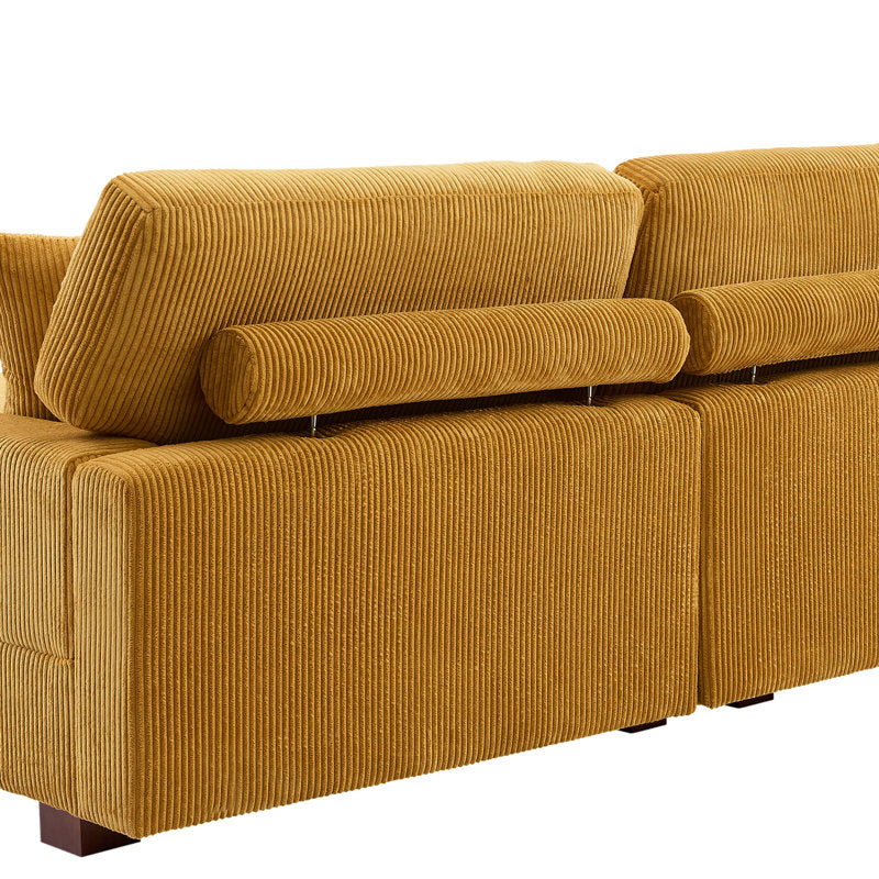 Large family sectional sofa with premium upholstery