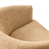 Contemporary upholstered swivel accent chair for living room
