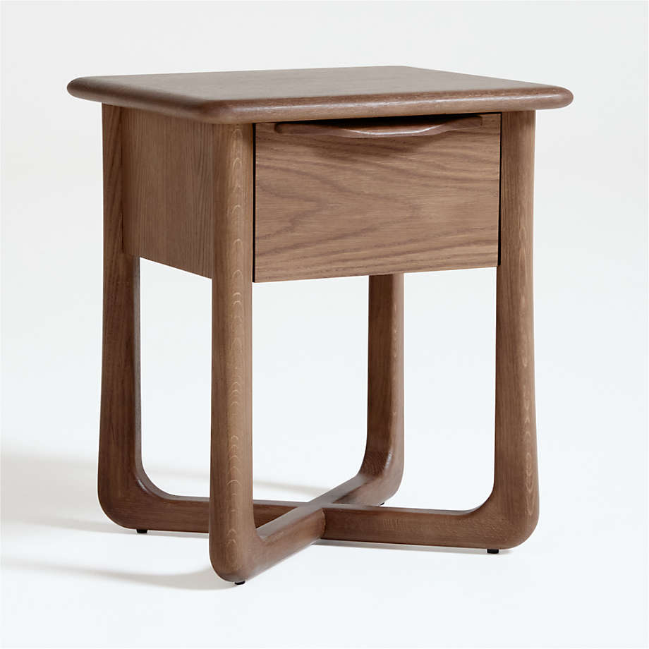Luxury teak wood bedside cabinet for bedroom