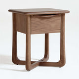 Luxury teak wood bedside cabinet for bedroom