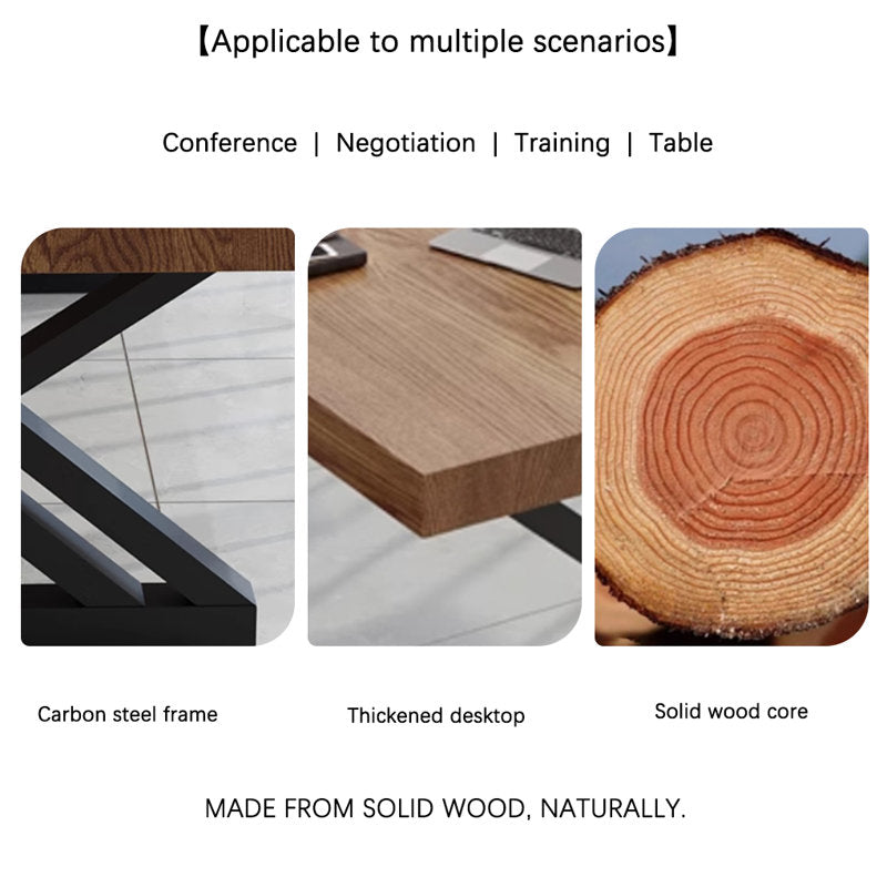 Handcrafted teak wood dining table modern design