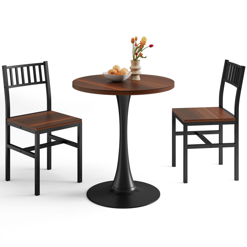 Small space teak wood dining table and chairs