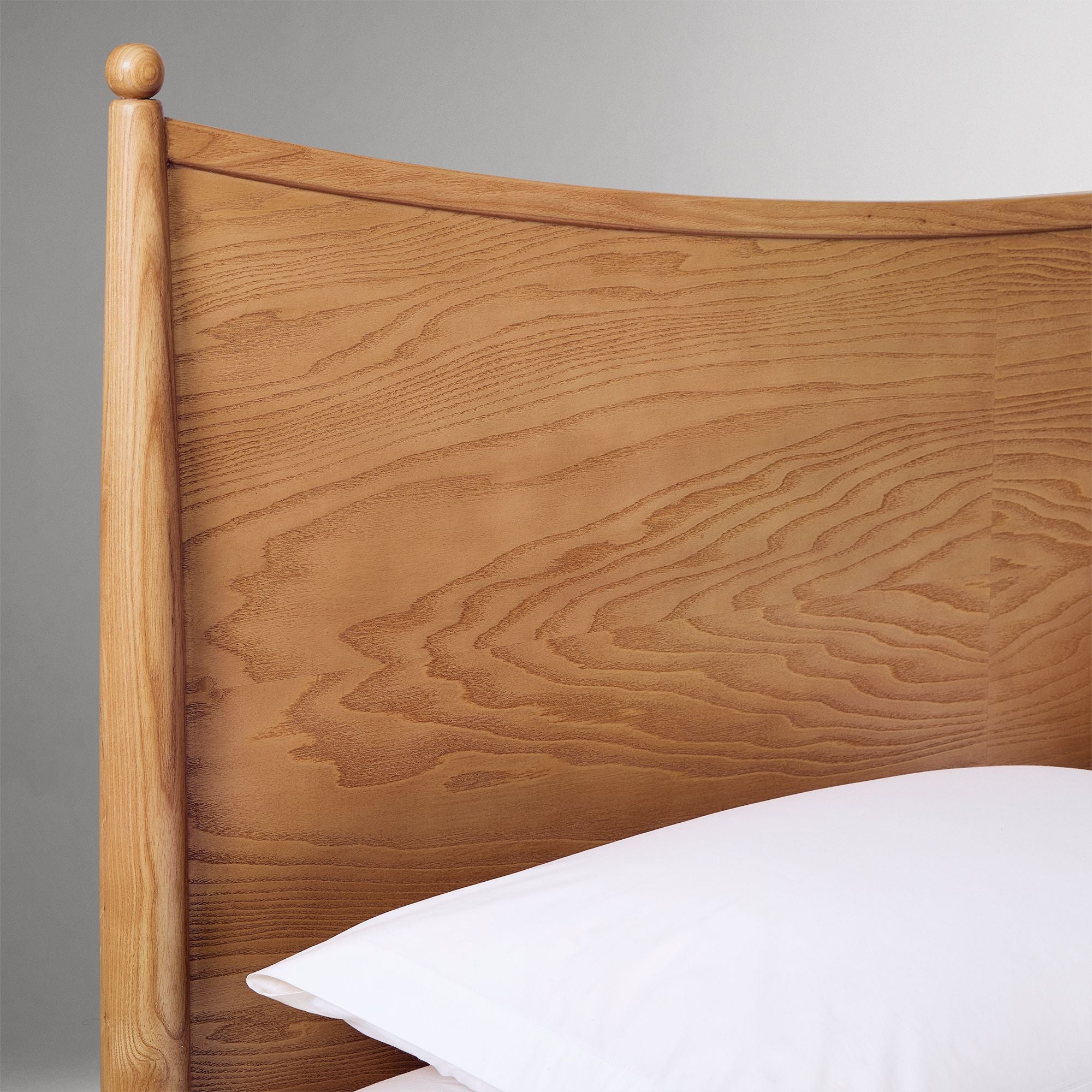 Luxury teak wood bedroom furniture with elegant headboard