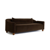 Contemporary teak wood upholstered sofa furniture