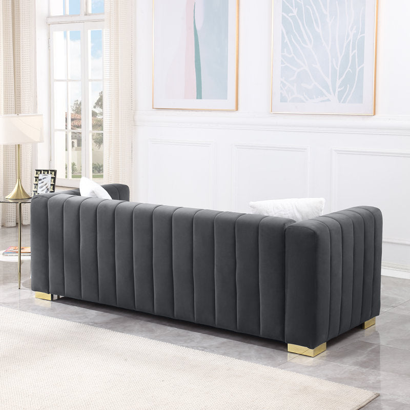 Designer living room teak wood sofa set