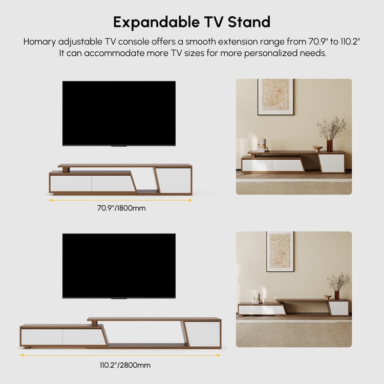 Modern white teak wood sideboard cabinet