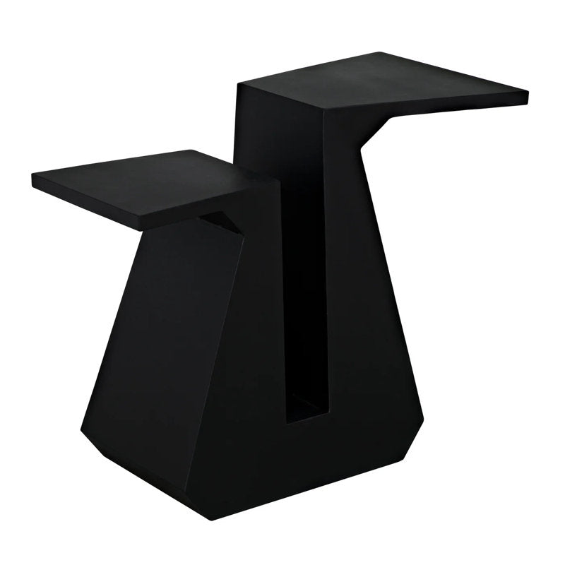 Luxury black wooden stool for home décor