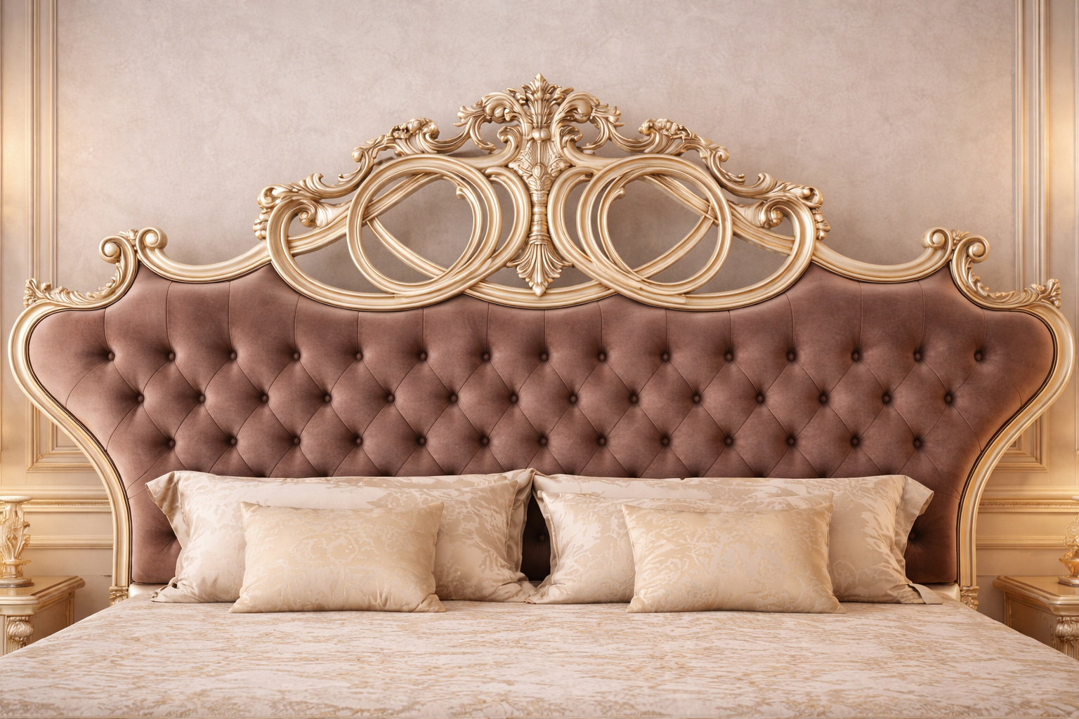 Premium luxury upholstered bedroom furniture