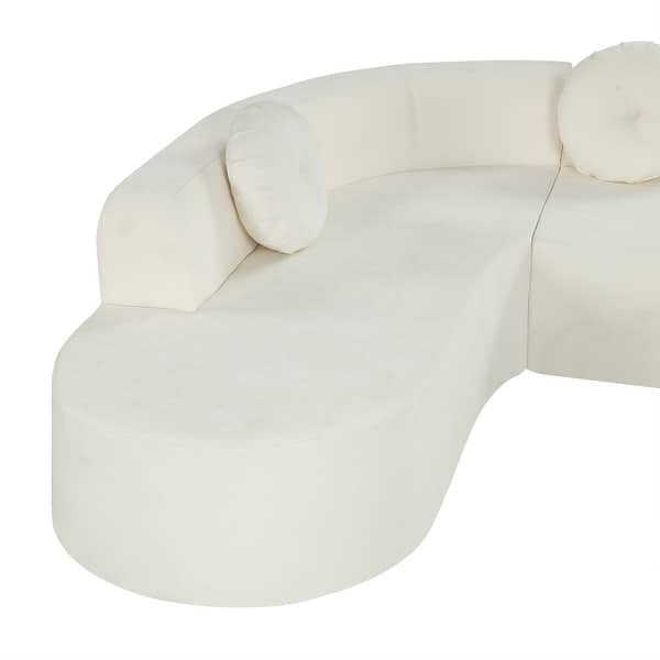 Contemporary cream sectional sofa design