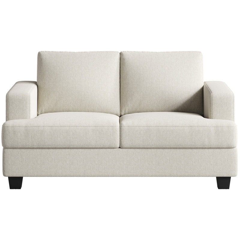 Luxury fabric sofa with teak wood frame
