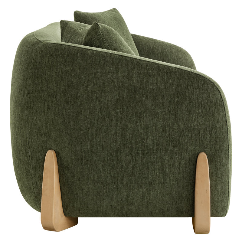 Elegant green couch for contemporary home décor