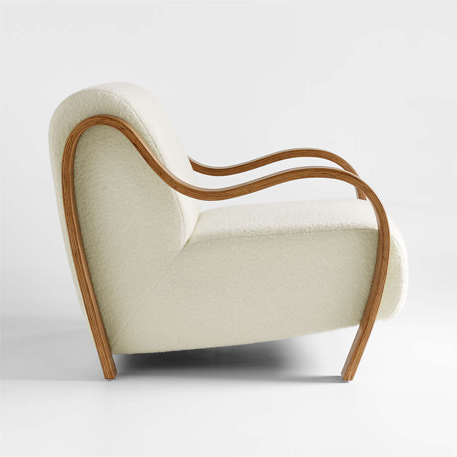 Sky Rise Decor teak wood accent lounge chair