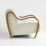 Sky Rise Decor teak wood accent lounge chair