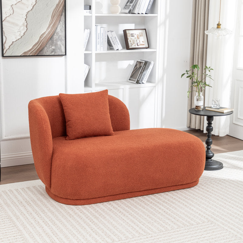 Contemporary orange chaise lounge furniture