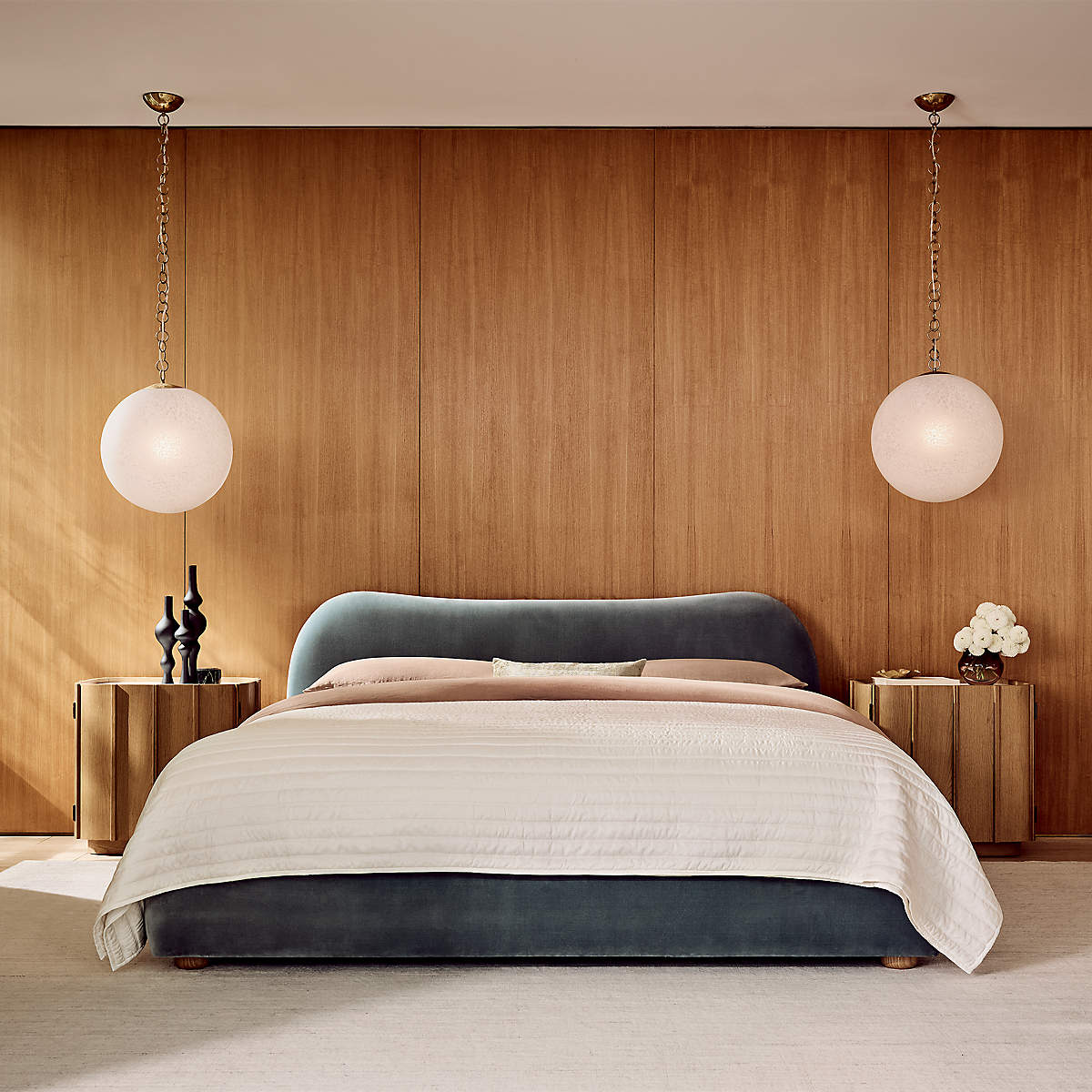 Luxury bedroom furniture teal bed