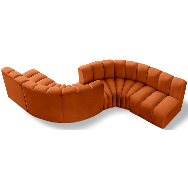 Artistic curved living room sofa furniture
