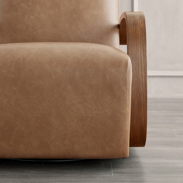 Modern beige leather chair