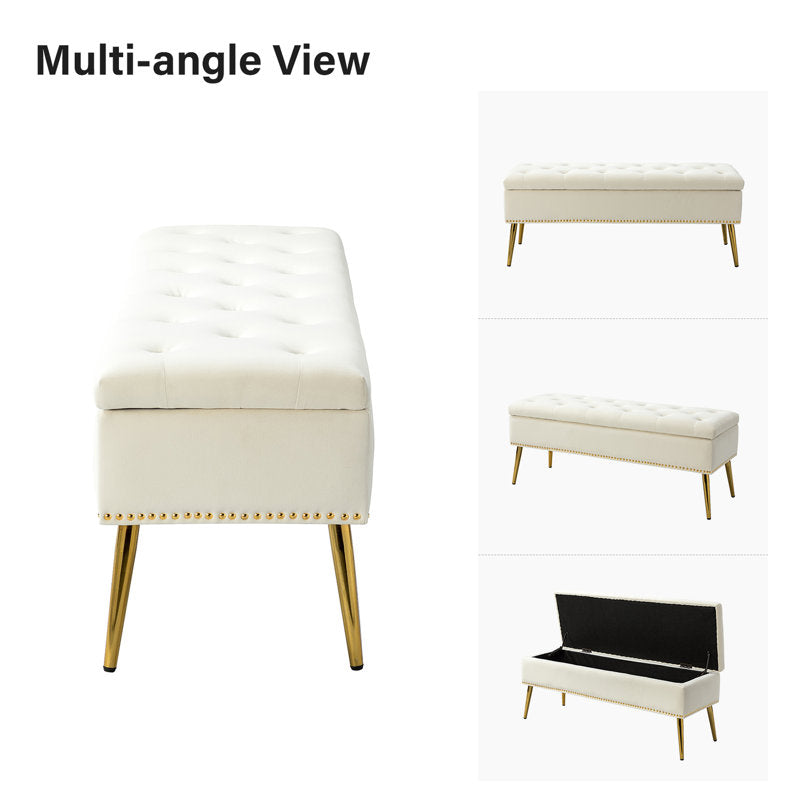 Contemporary home decor seating bench