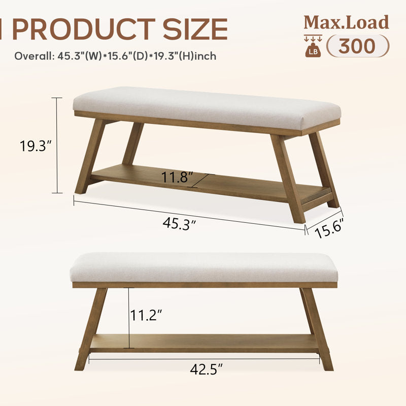 modern home decor wooden bench