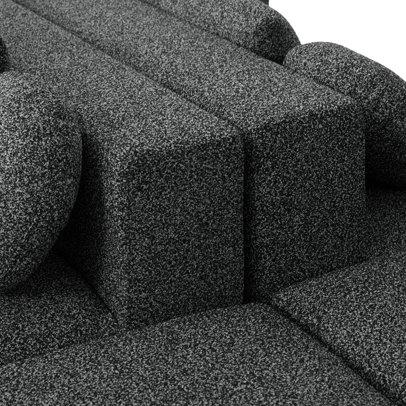 Scandinavian style curved lounge sofa
