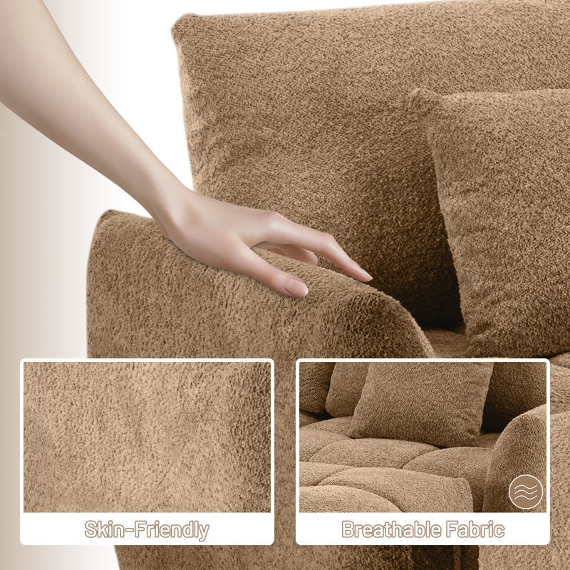 Premium modular couch with deep seating