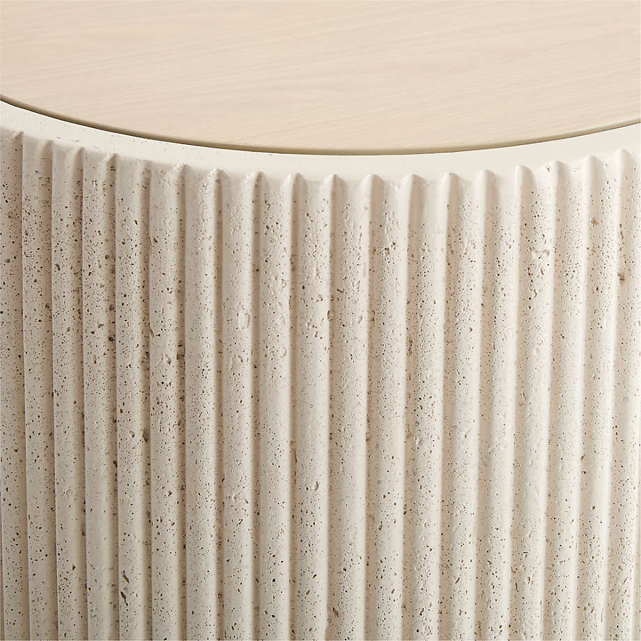 Elegant modern hallway console table in teak wood

