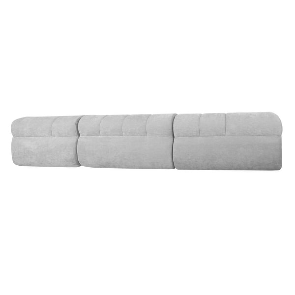 Modern minimalist grey sofa for luxury interiors