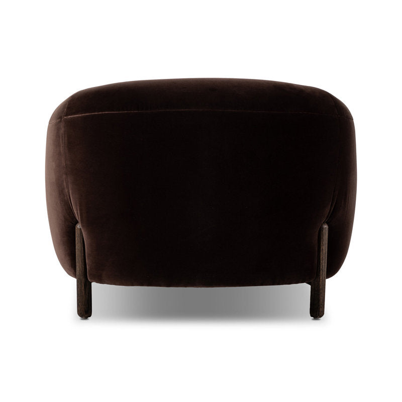 Premium single seater accent chair with wooden legs