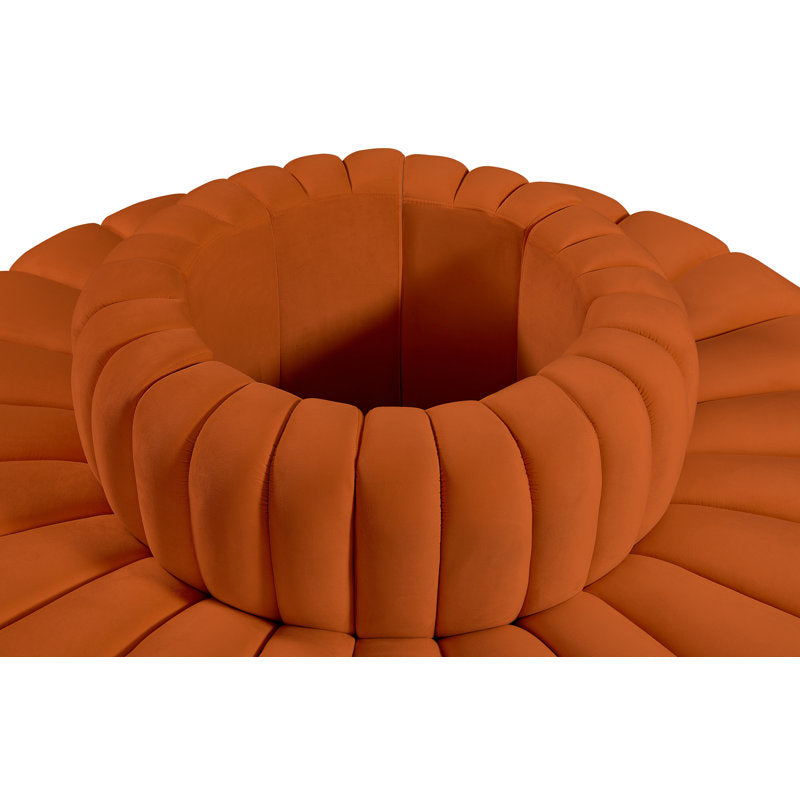 Contemporary pumpkin lounge sofa for living room