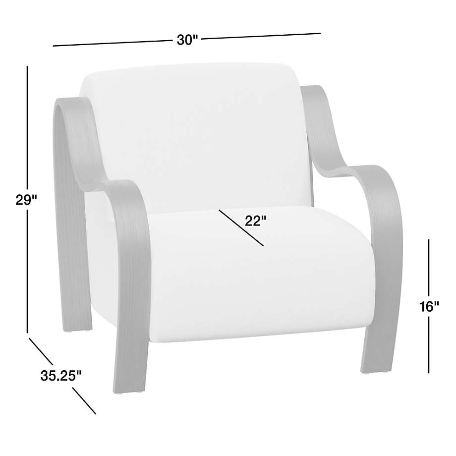 Scandinavian style teak wood armchair