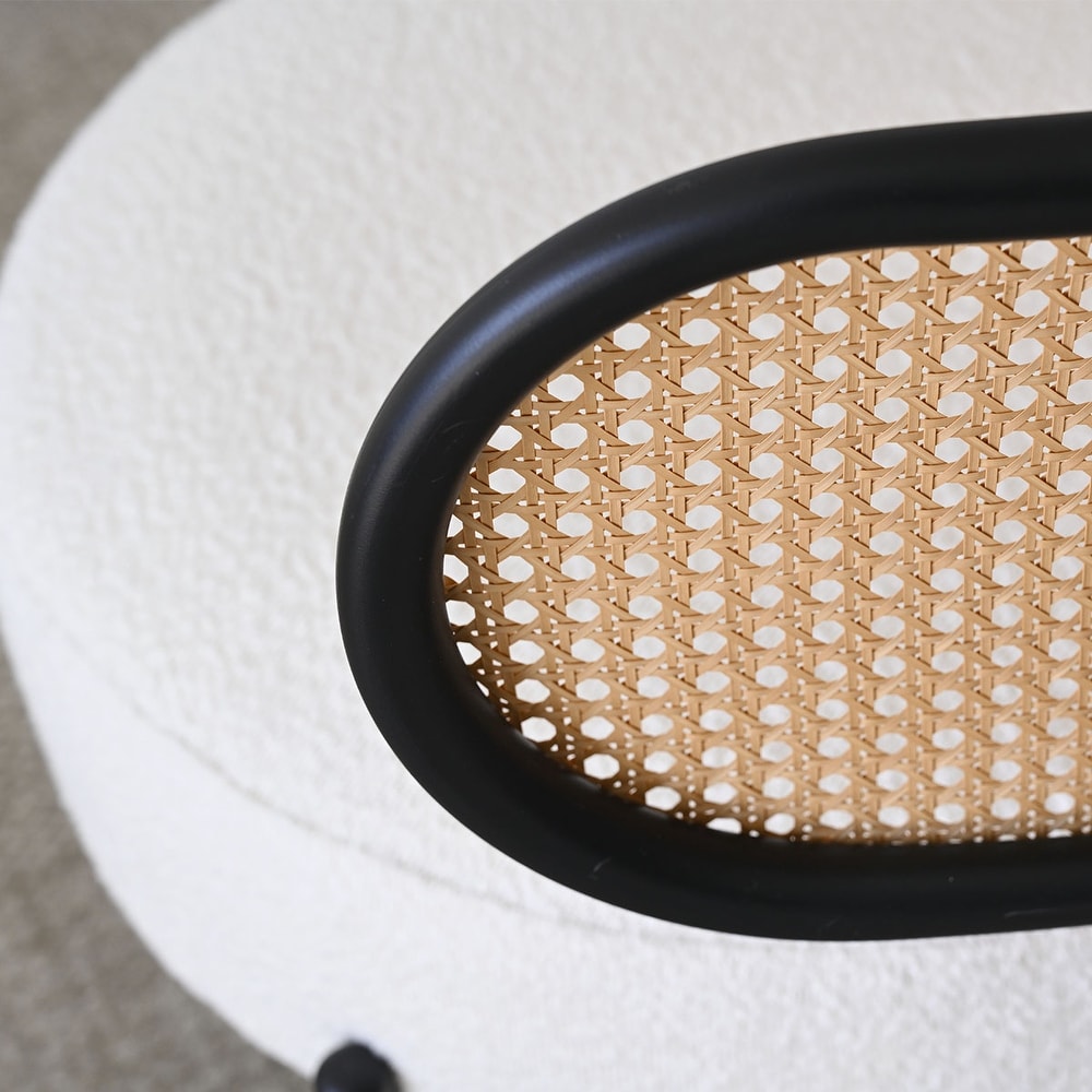 Modern cane back reading chair