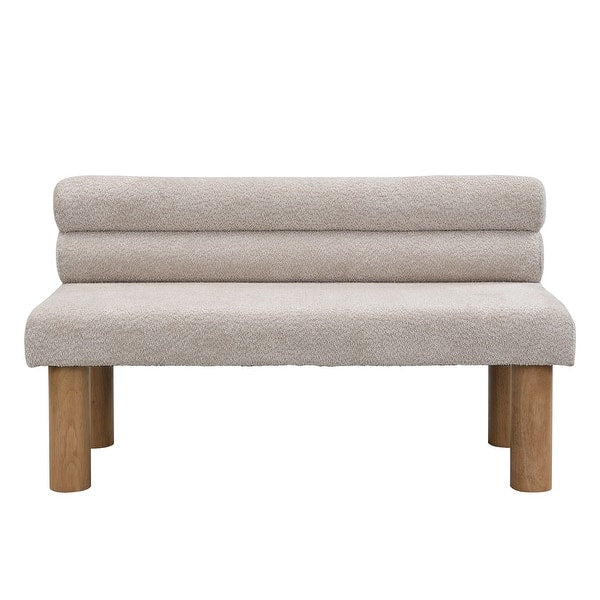 Luxury modern bench seating crafted from solid teak wood