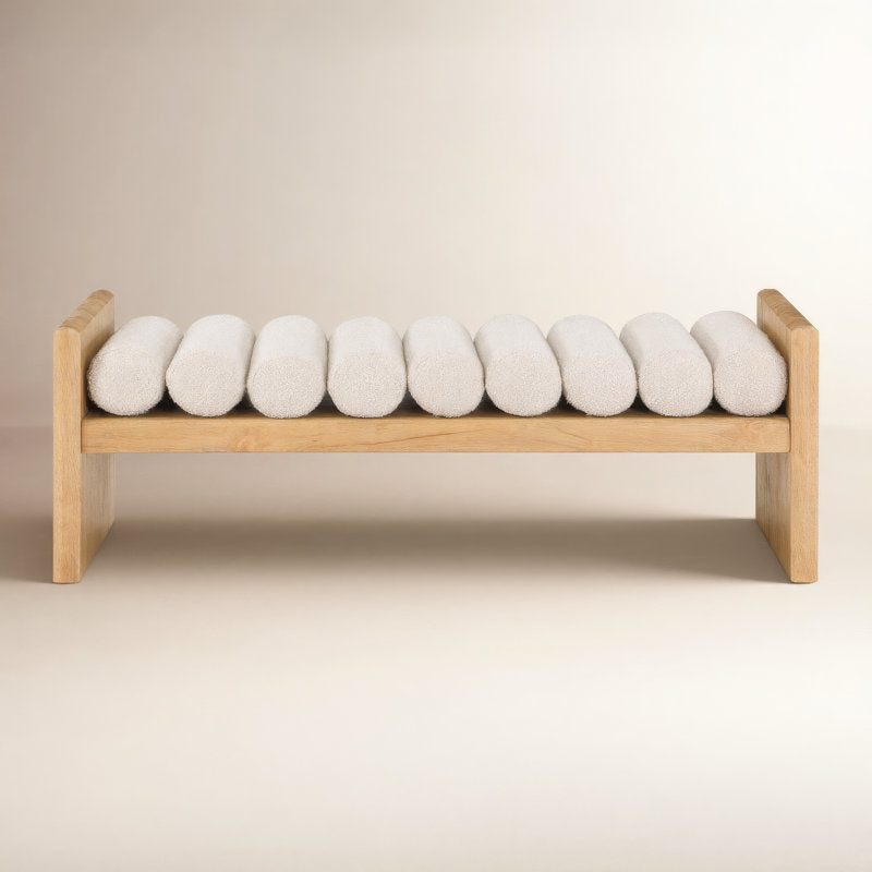 premium teak wood seating bench stylish