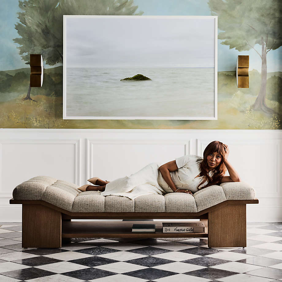 Solid teak wood contemporary indoor bench